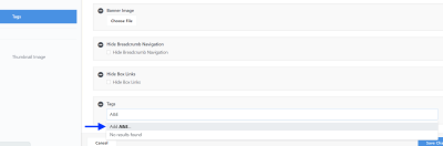 CMS Tags Screenshot